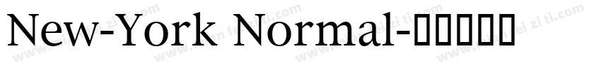 New-York Normal字体转换